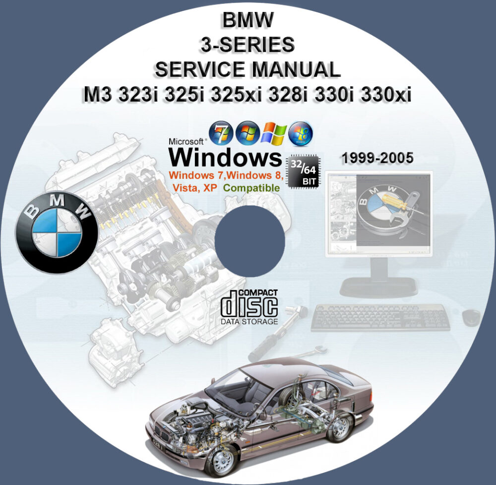 BMW 3-SERIES E46 SEDAN COUPE CONVERTIBLE SPORT WAGON SERVICE REPAIR MANUAL 1999 2000 2001 2002 2003 2004 2005