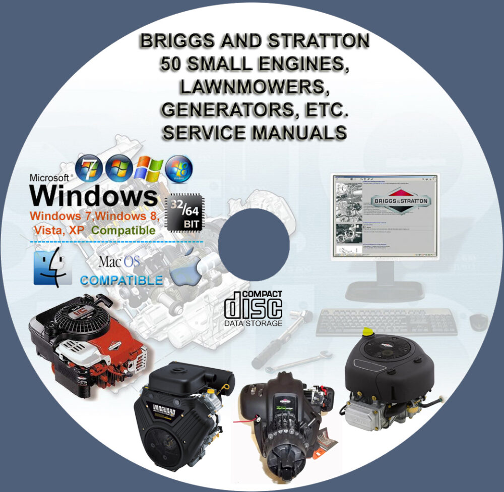 BRIGGS AND STRATTON SMALL ENGINES MORE THAN 50 SERVICE AND REPAIR MANUALS