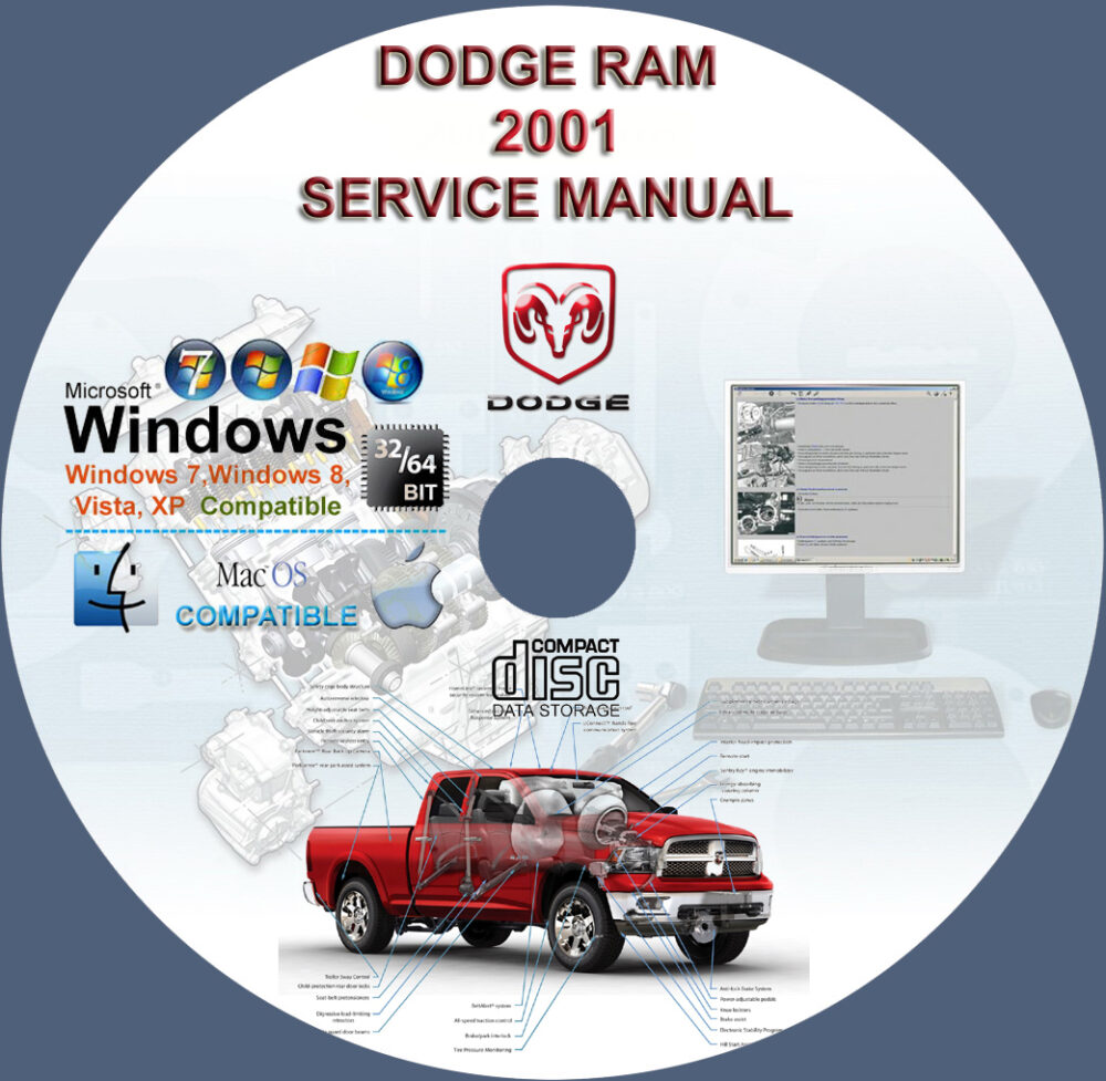 Dodge Ram 1500 2500 3500 4000 Ram Pickup 2001 Service & Repair Manual