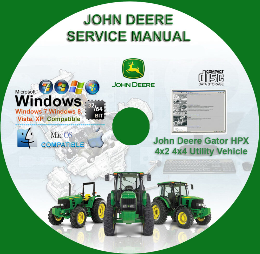 John Deere Gator HPX 4x2 4x4 Utility Vehicle  Service Repair Technical Manual  TM2195