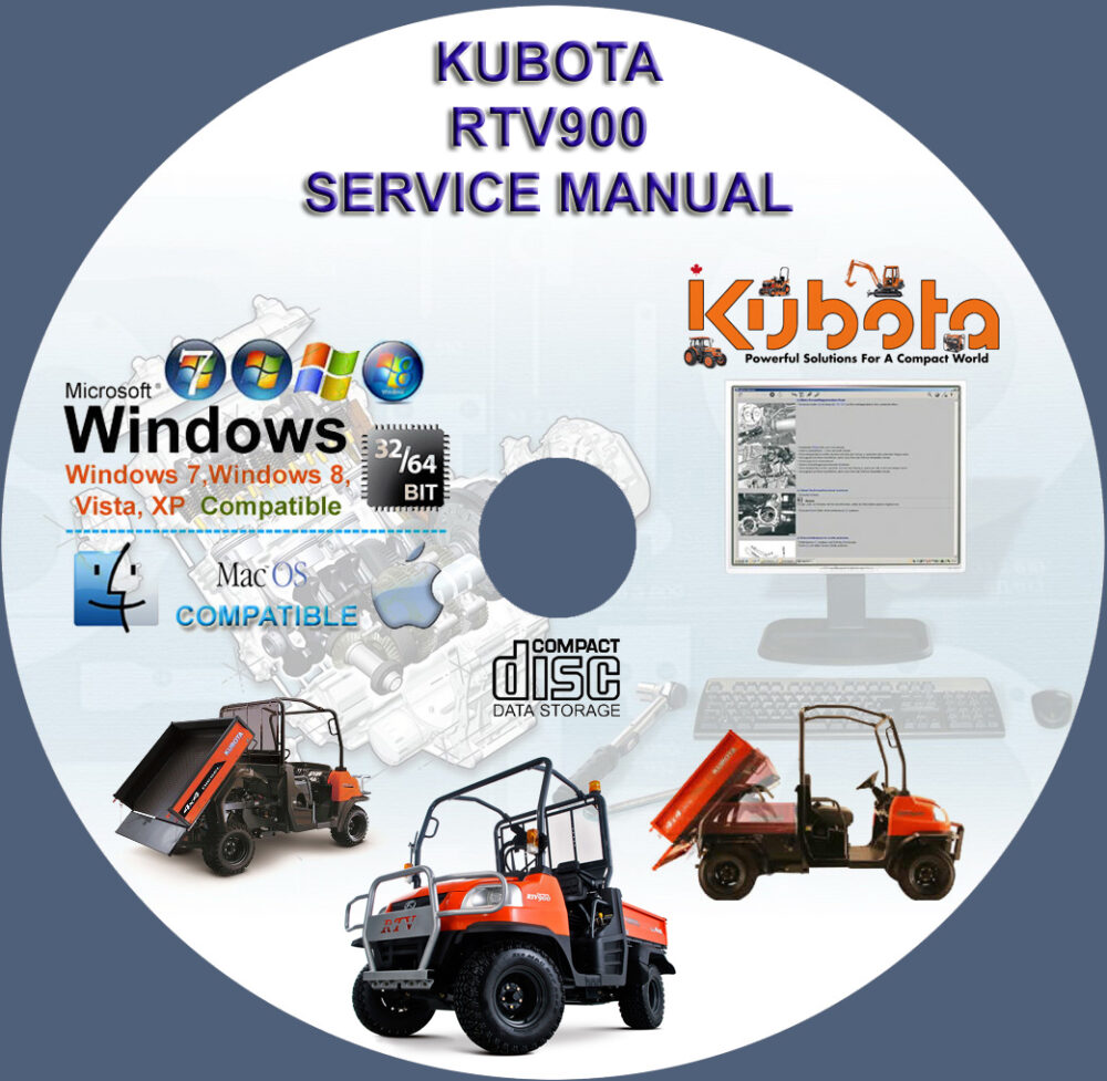 Kubota UTV RTV900 Service Manual D902EUV + Wiring