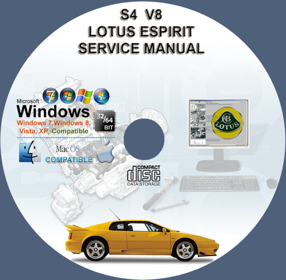 LOTUS ESPIRIT S4 V8 1993 1994 1995 1996 1997 1998 SERVICE REPAIR MANUAL