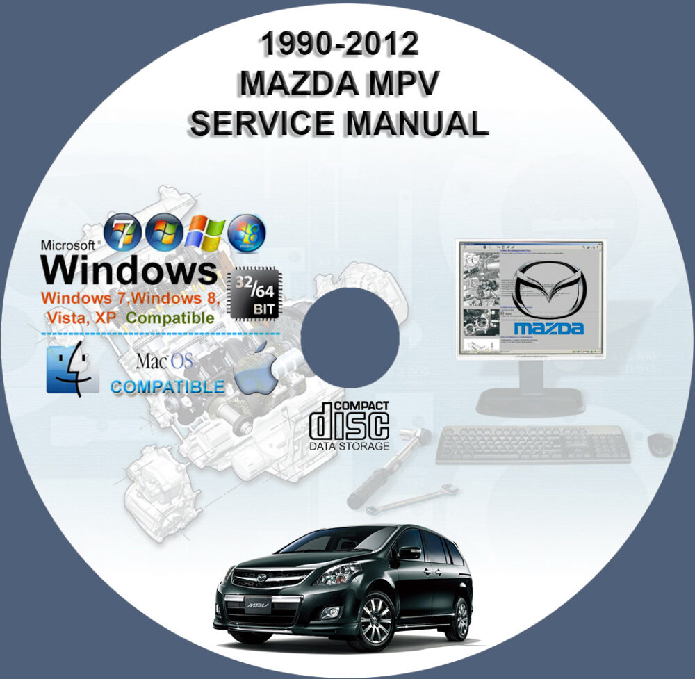 MAZDA MPV 1990 - 2012 1ST & 2ND GEN COMPLETE SERVICE REPAIR MANUAL