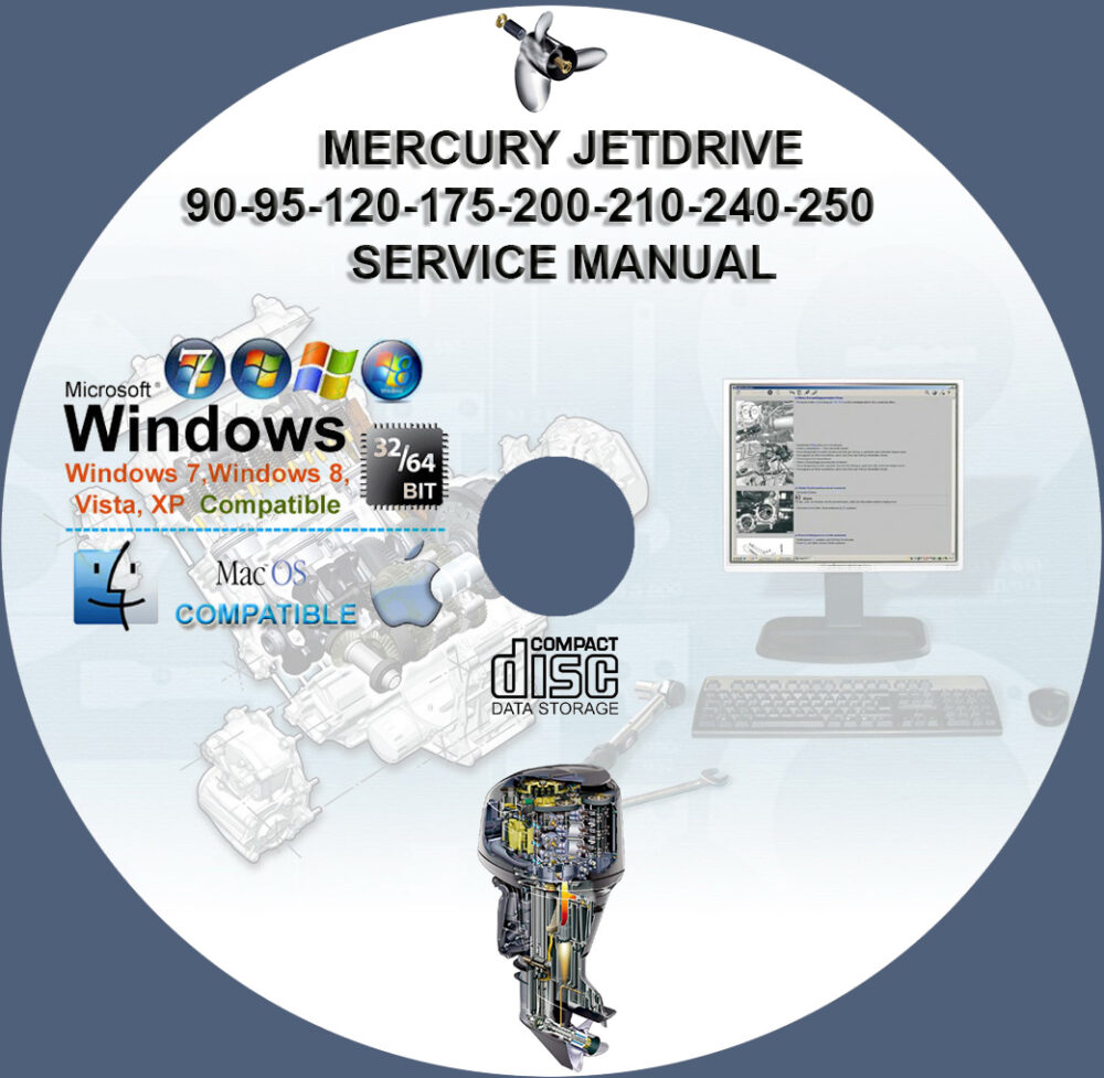 Mercury Jetdrive 90 95 120 175 200 210 240 250 Service Repair Manual