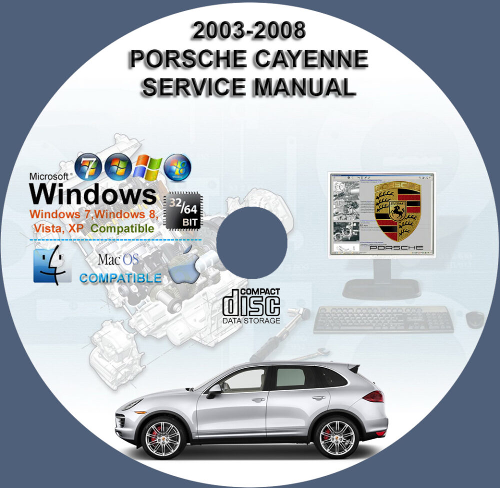 Porsche Cayenne 2003 2004 2005 2006 2007 2008 Factory Service Repair Manual