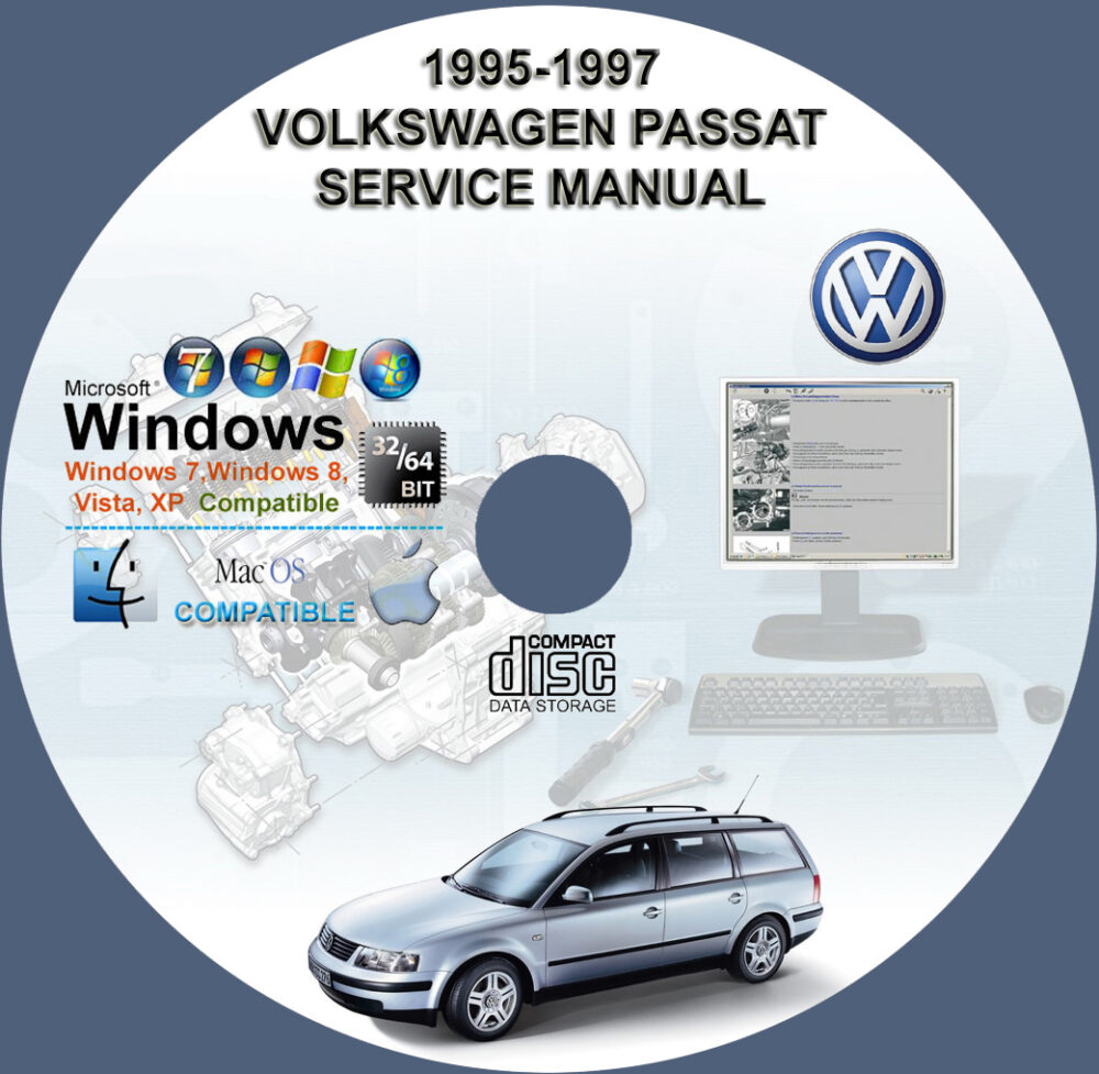 VOLKSWAGEN PASSAT GASOLINE TURBO DIESEL TDI 4 CYLINDER VR6 WAGON 1995 1996 1997 SERVICE REPAIR MANUAL