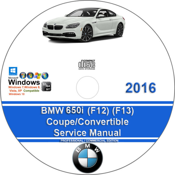 BMW 650i 2016 Coupe , Convertible Factory Workshop Service Repair Manual