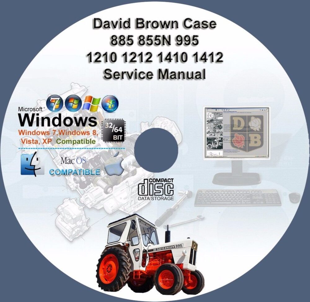 David Brown Case 885 855N 995 1210 1212 1410 1412 Service Manual