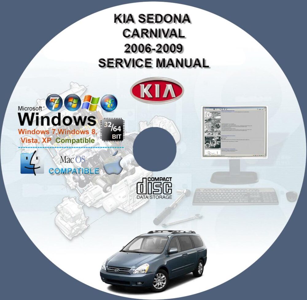 Kia Sedona Carnival 2006 2007 2008 2009 Service Repair Manual