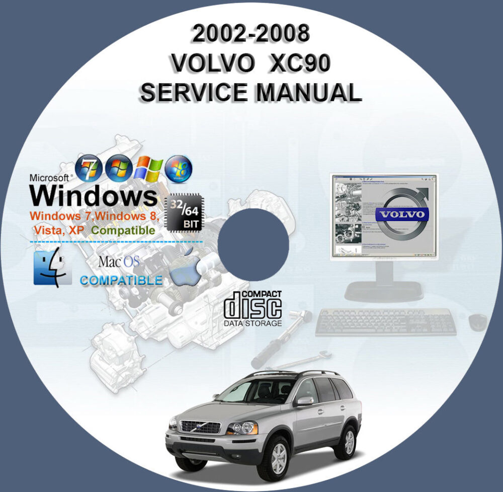 Volvo XC90 2002 2003 2004 2005 2006 2007 2008 Service Repair Manual XC-90